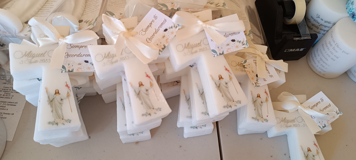 Vela de cruz Cristo Resucitado