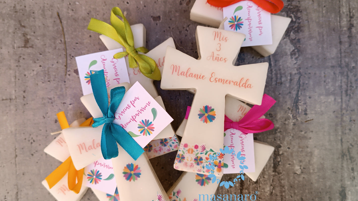 Vela de cruz bordados tenango