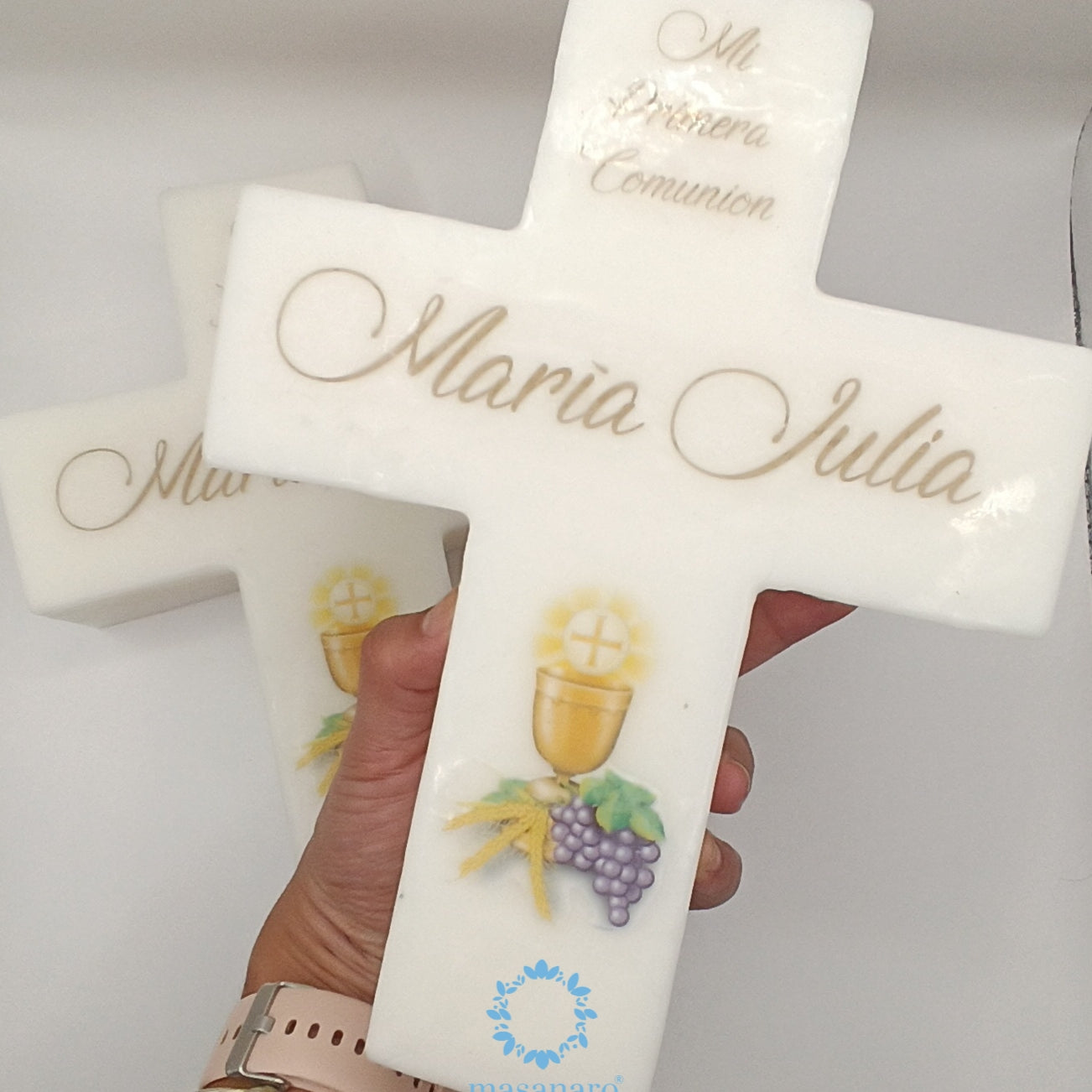Cruz grande. Diseño cáliz primera comunión