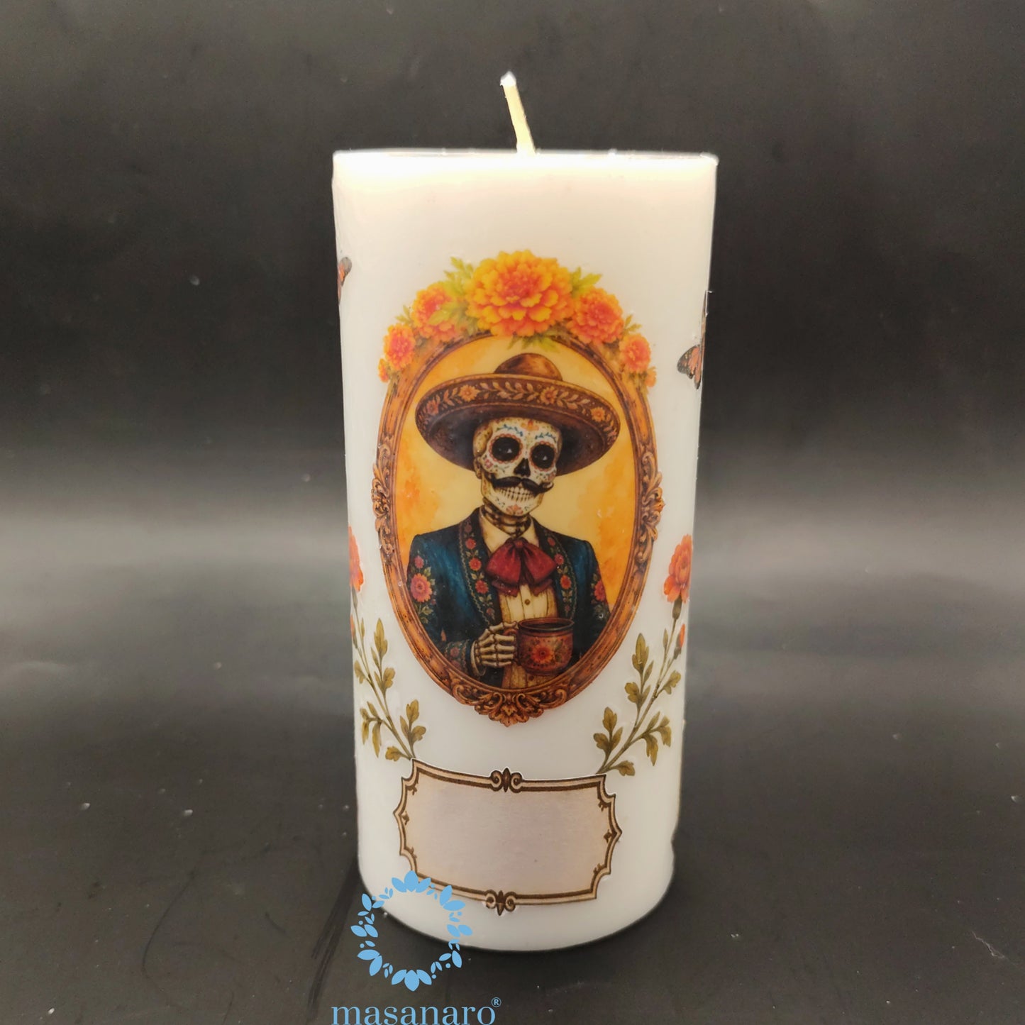 Vela retrato dia de muertos