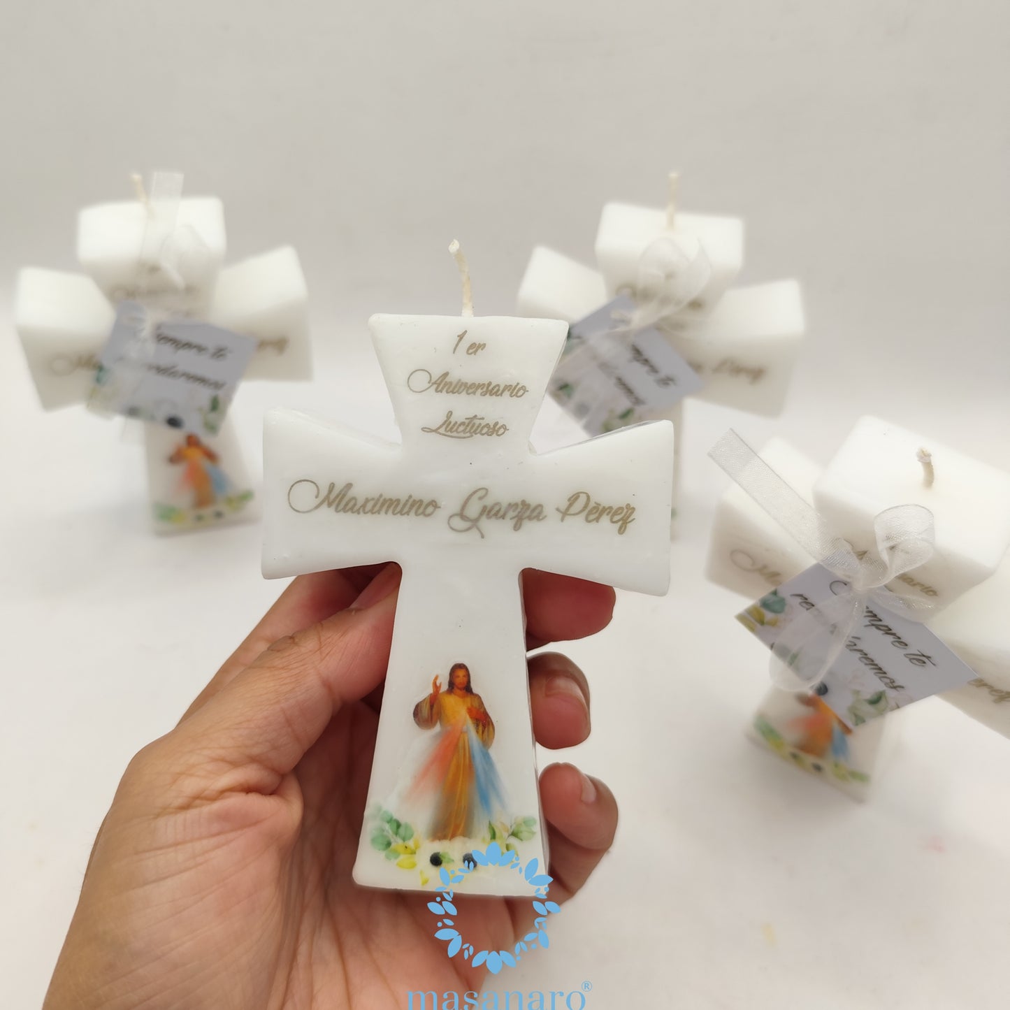 Vela de cruz 10cm. Diseño Sr. De la misericordia