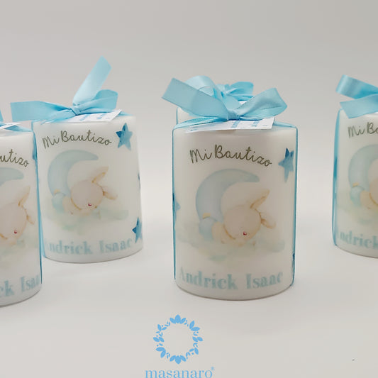 Paquete 10 velas. Diseño conejito