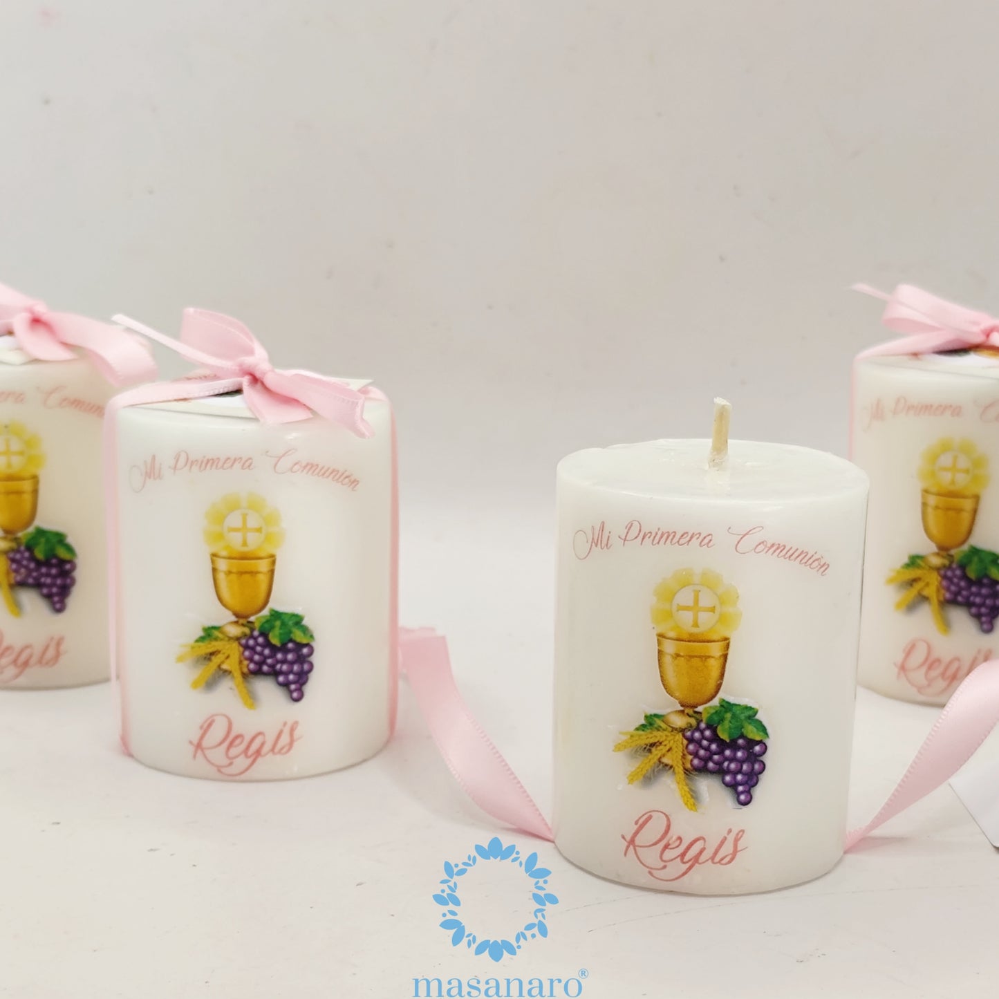 Vela con diseño de cáliz