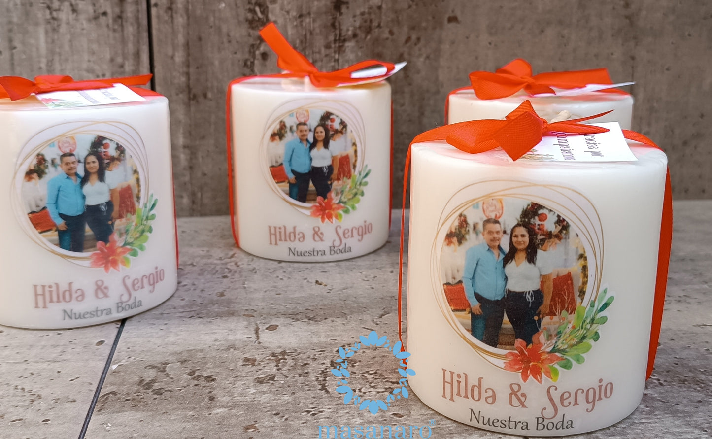 Vela. Diseño foto navideña