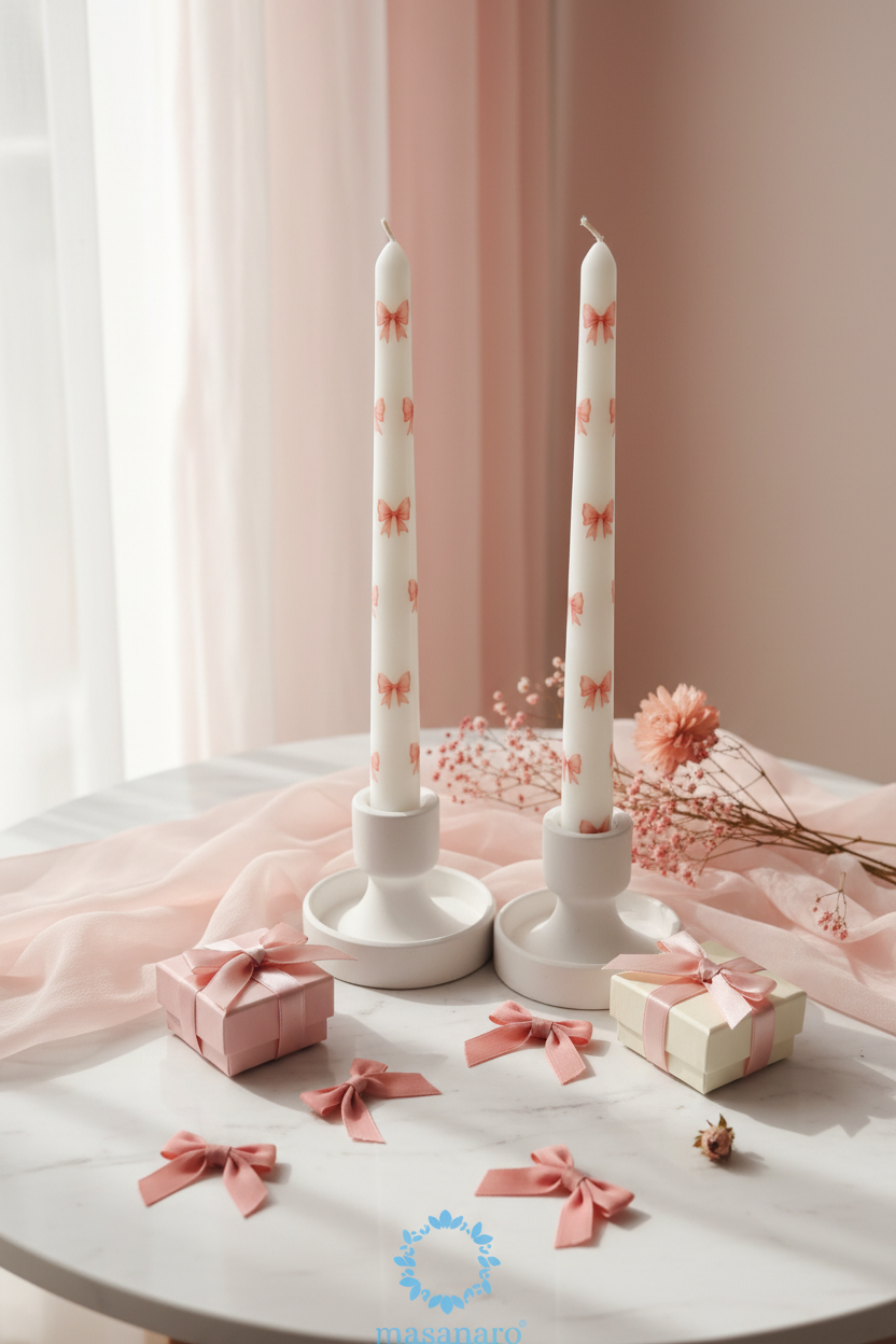 Par velas taper. Coquette