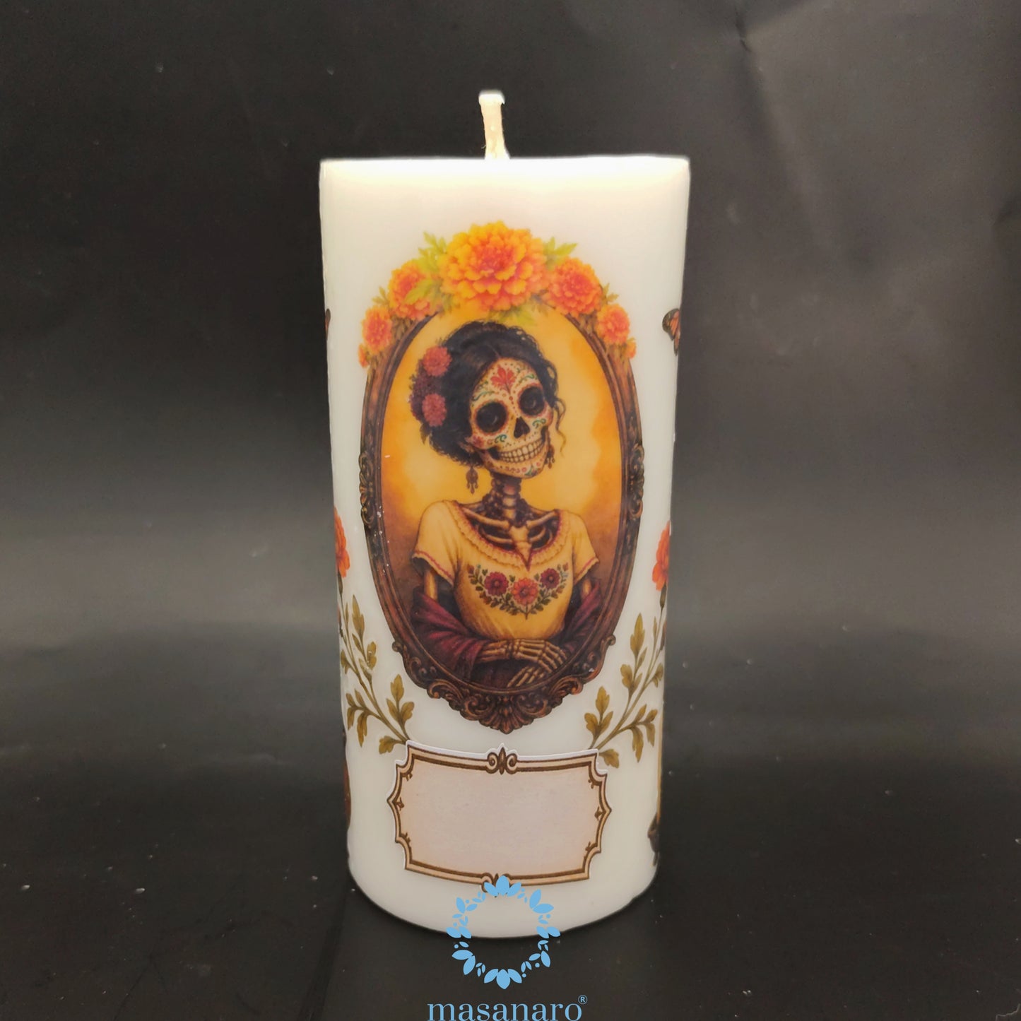 Vela retrato dia de muertos
