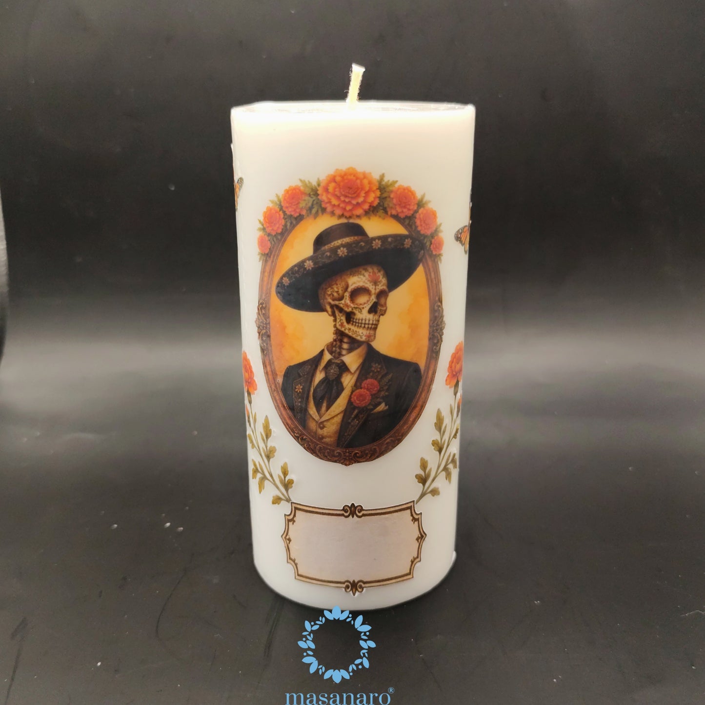 Vela retrato dia de muertos
