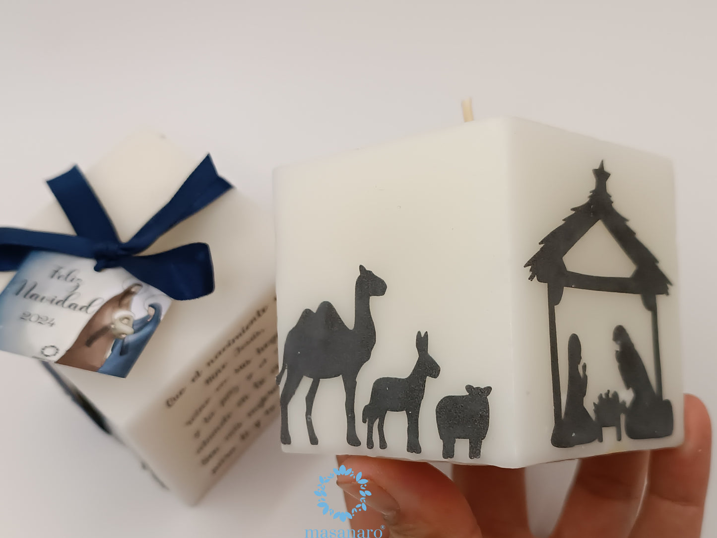 Vela de cubo. Diseño nacimiento