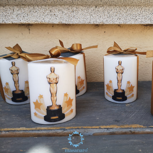 Vela con diseño "Oscars"