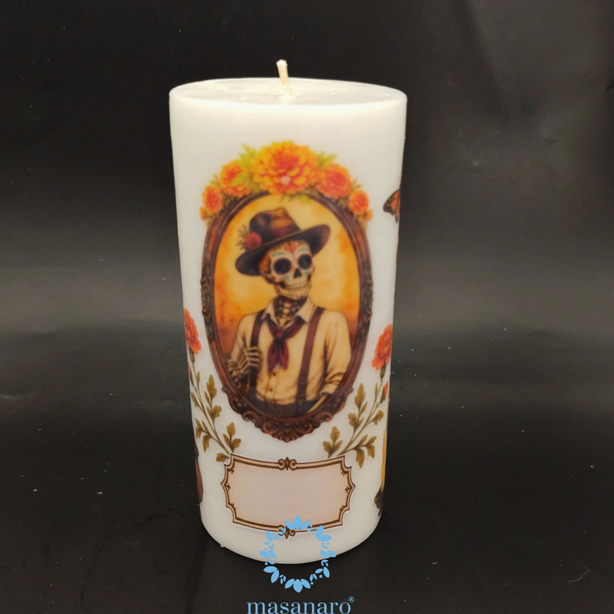 Vela retrato dia de muertos
