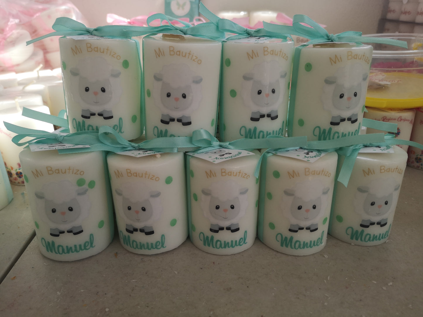 Vela con Diseño borreguito