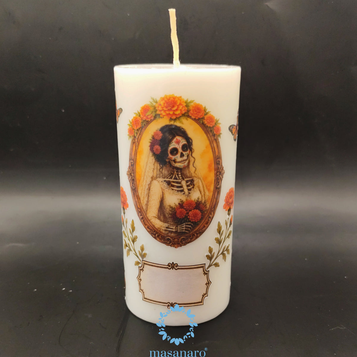 Vela retrato dia de muertos
