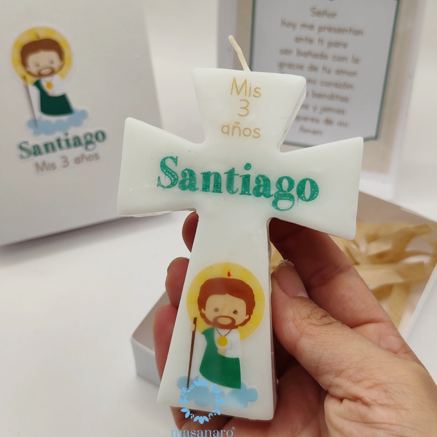 Vela de cruz. Diseño San Judas Tadeo
