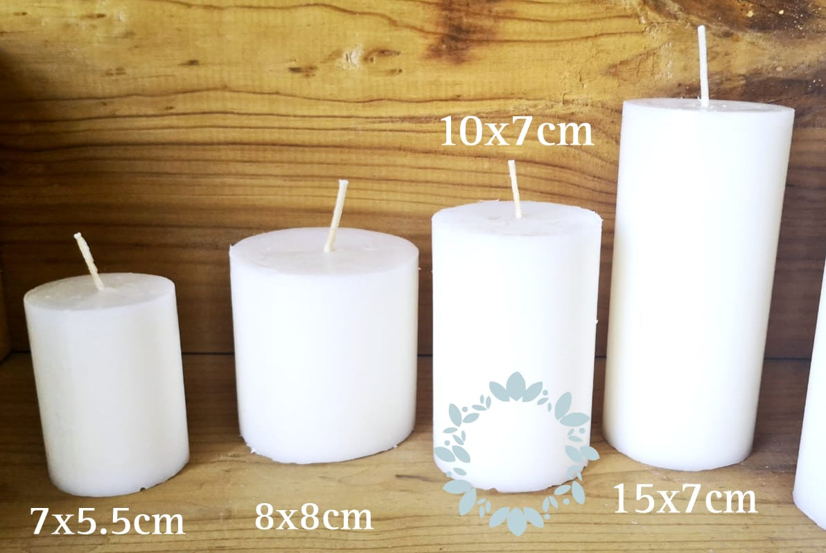 Vela con Diseño flores otoño