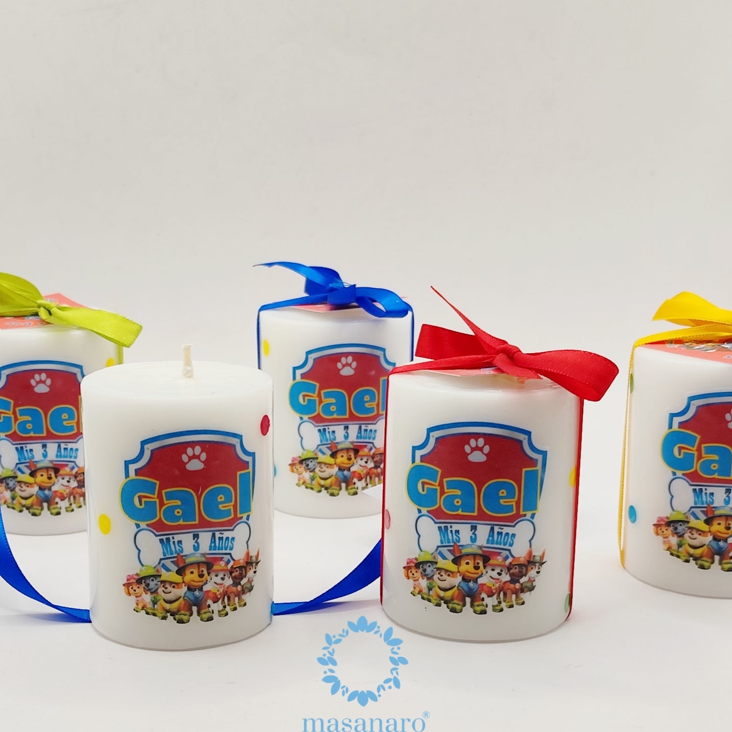 Vela con diseño Paw Patrol