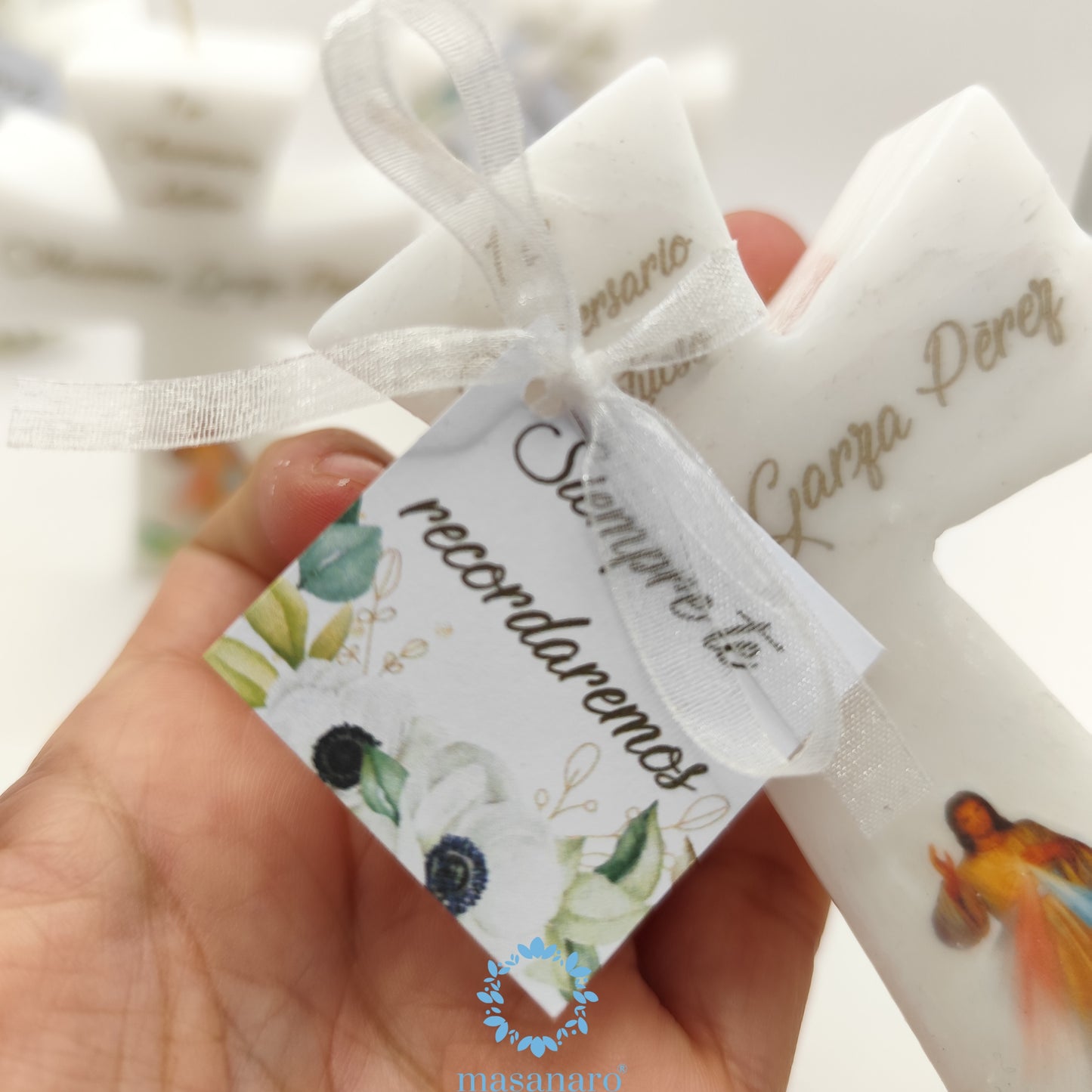 Vela de cruz 10cm. Diseño Sr. De la misericordia