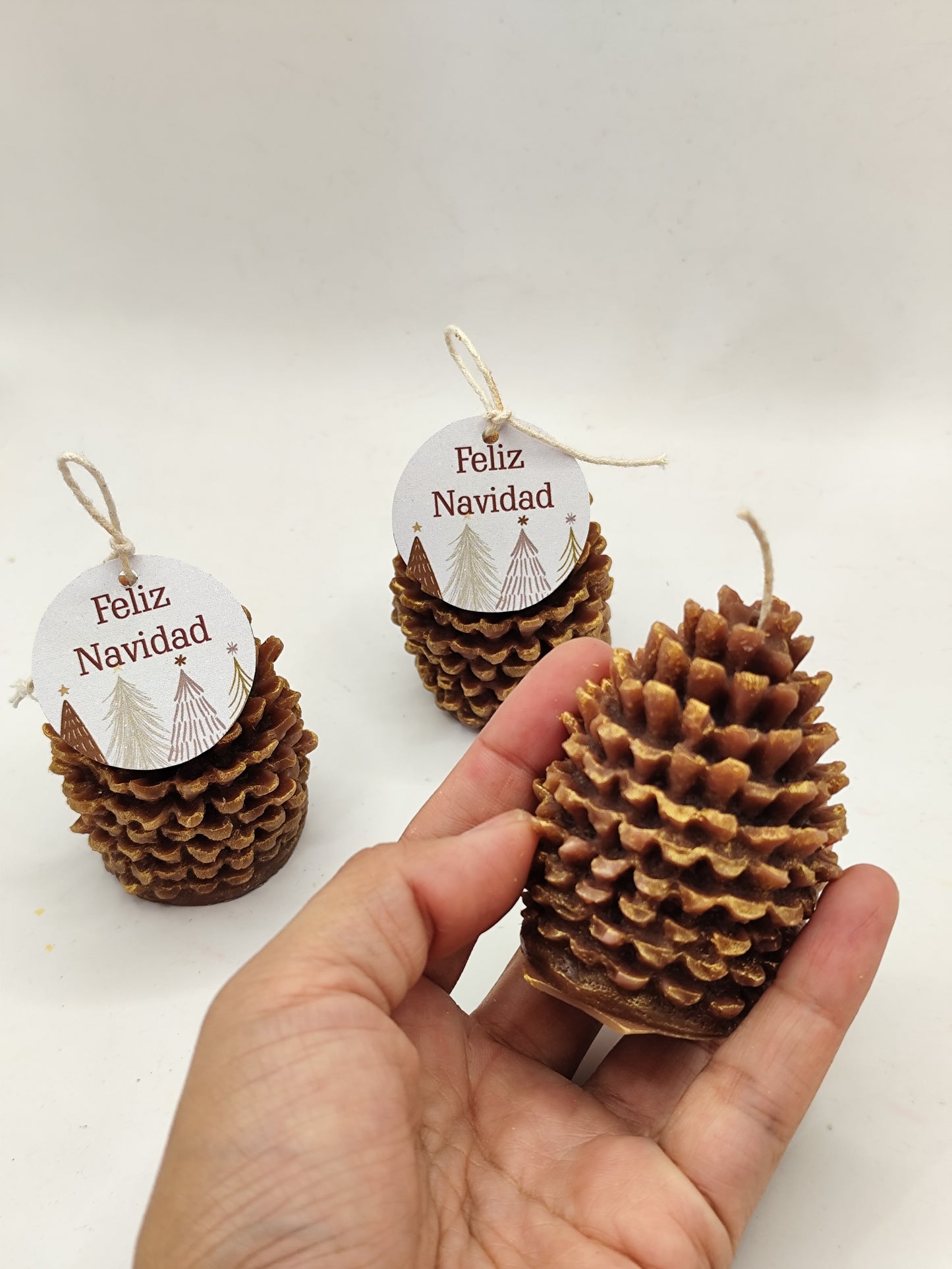 Vela piña navideña