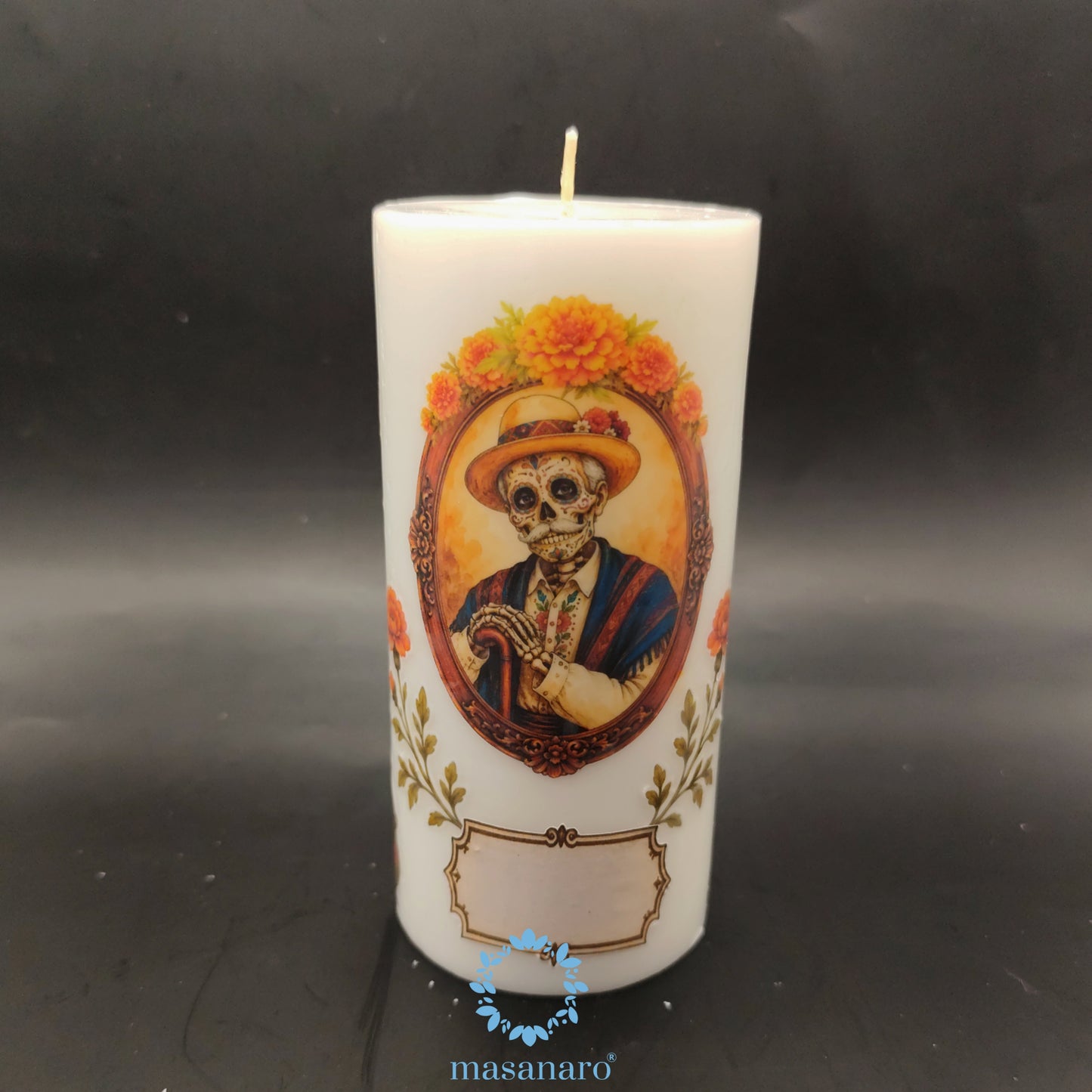 Vela retrato dia de muertos