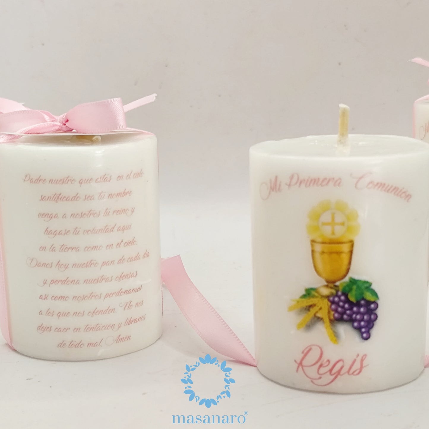 Vela con diseño de cáliz